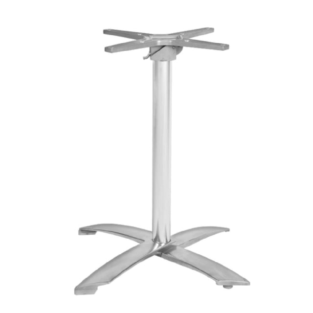 JMC Furniture TABLE BASE ALUMINUM-XCOMPACT Table Base Dining Height 26-1/2" X 26-1/2" Base Spread