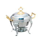Thunder Group SLRCF8633 Deluxe Chafer 5 Quart Half-size Round