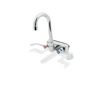 Steel Works Stainless SWFW-4-4GWRLL Faucet Wall Mount Gooseneck