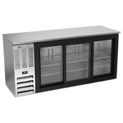 Beverage Air BBN72HC-GS-S - Refrigerated Back Bar Storage Cabinet, Three-section