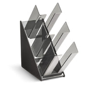 Vollrath CTCL-3B 3 High Countertop Lid Organizer 6"W X 12"D X 17-1/2"H Accommodates Lids & Cups 2-5/8" 4-3/4" Dia.