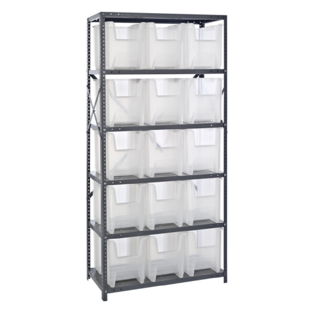 Quantum QSBU-600CL Shelving Unit 18"D X 36"L X 75"H Heavy Duty