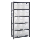 Quantum QSBU-600CL Shelving Unit 18"D X 36"L X 75"H Heavy Duty