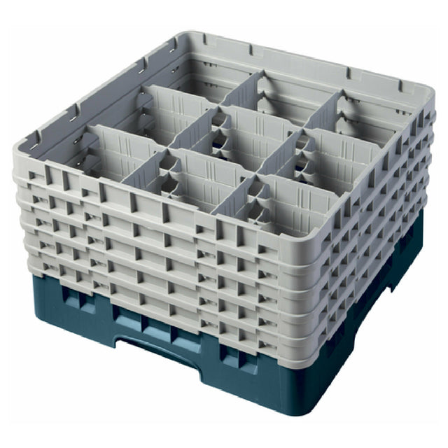 Cambro 9S958414 Camrack® Glass Rack With (5) Soft Gray Extenders Full Size
