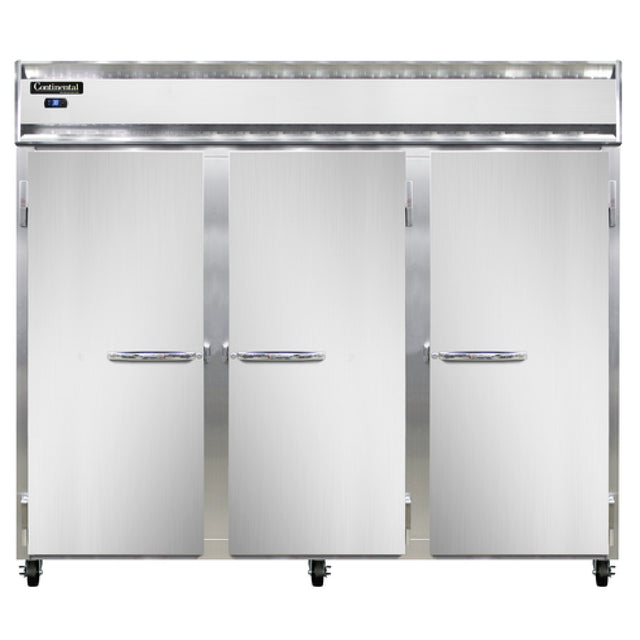 Continental Refrigerator 3RENSA Extra-Wide Refrigerator Reach-in 85-1/2"W