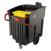 Rubbermaid FG9W7300BLA Mega BRUTE® Mobile Waste Collector 52-1/2"L X 27-1/2"W X 42-1/2"H