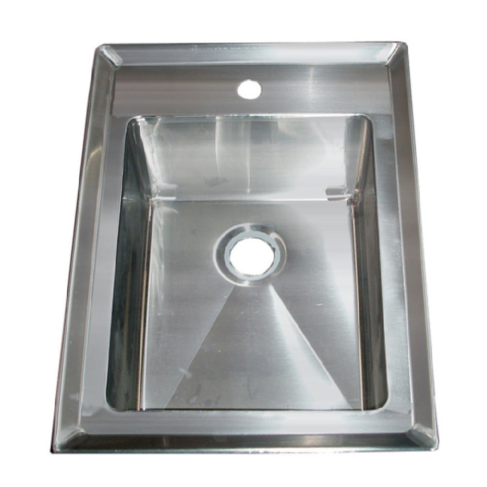 Winholt WS-DIS-ME-1621DP14KT Drop-in Sink One Compartment 16 Gauge Stainless Steel