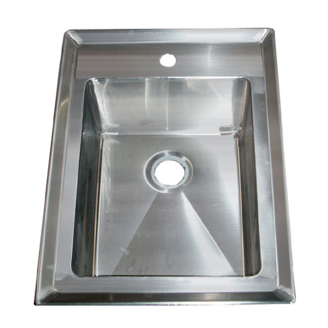 Winholt WS-DIS-ME-1621DP14KT Drop-in Sink One Compartment 16 Gauge Stainless Steel