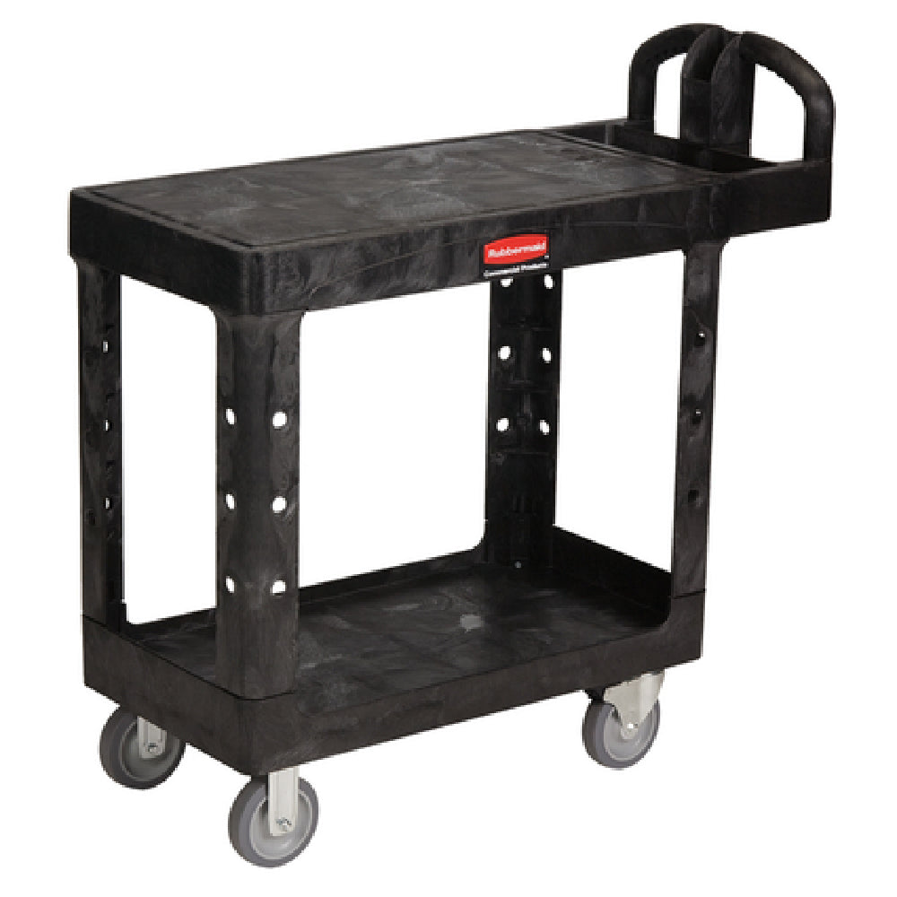 Rubbermaid FG450500BLA Flat Shelf Utility Cart 37-7/8"L X 19-3/16"W X 33-5/16"H