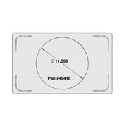 Vollrath 8242610 Miramar™ Single Size Template For Miramar™ Cookware Night Sky Resin
