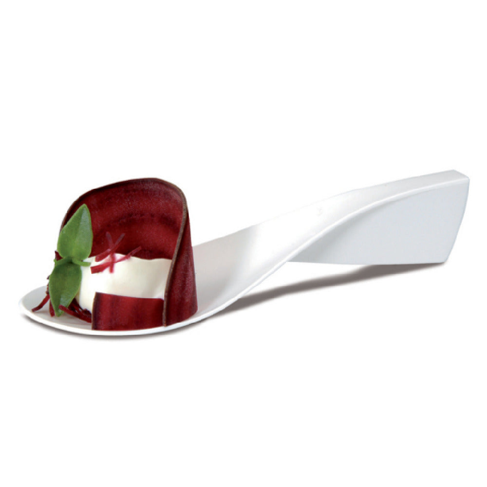 JB Prince RB336 W Tast Compostable Bio-Plastic Tasting Spoon 4.75"W X 1.5"W White