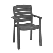Grosfillex US119002 - Acadia Classic Stacking Dining Armchair, Designed For Outdoor Use