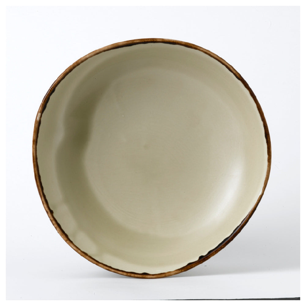 Arc Cardinal HL253 Dudson Harvest Linen Organic Coupe Bowl 38.0 Oz (D:9.875'') Vitrified Ceramic
