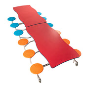 National Public Seating MSTS12 NPS® Mobile Cafeteria Table 12 Stools