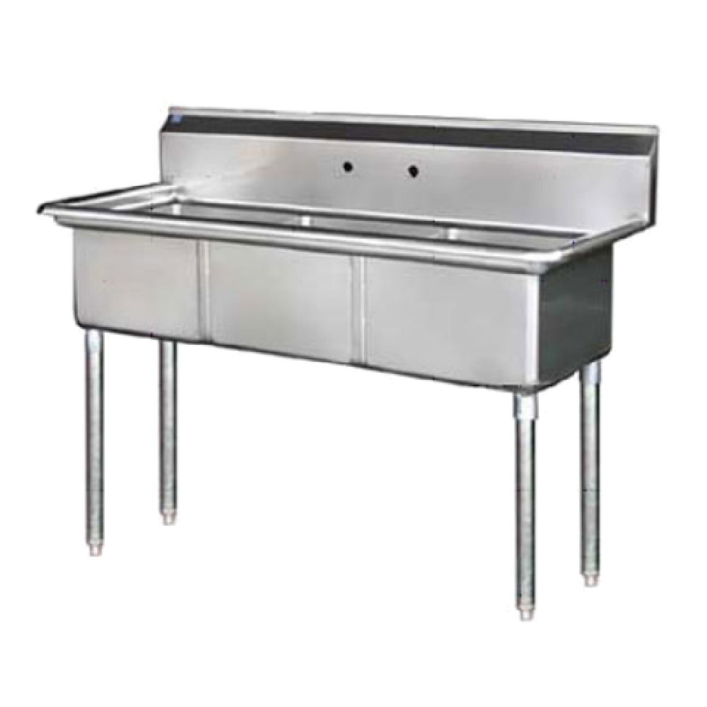 Blue Air BS3-24-14/N - Sink, 3-compartments, No Drainboard