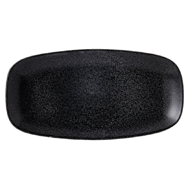 Arc Cardinal EB298 Dudson Evo Origins Black Oblong Tray (L:11.75'' X W:6.0'') Vitrified Ceramic
