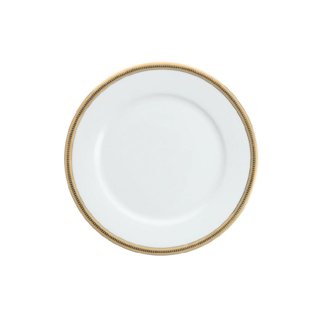 Fortessa RRP-GDAUPH-102 Dauphine Gold Band Plate 10.75" (27cm) Bone China