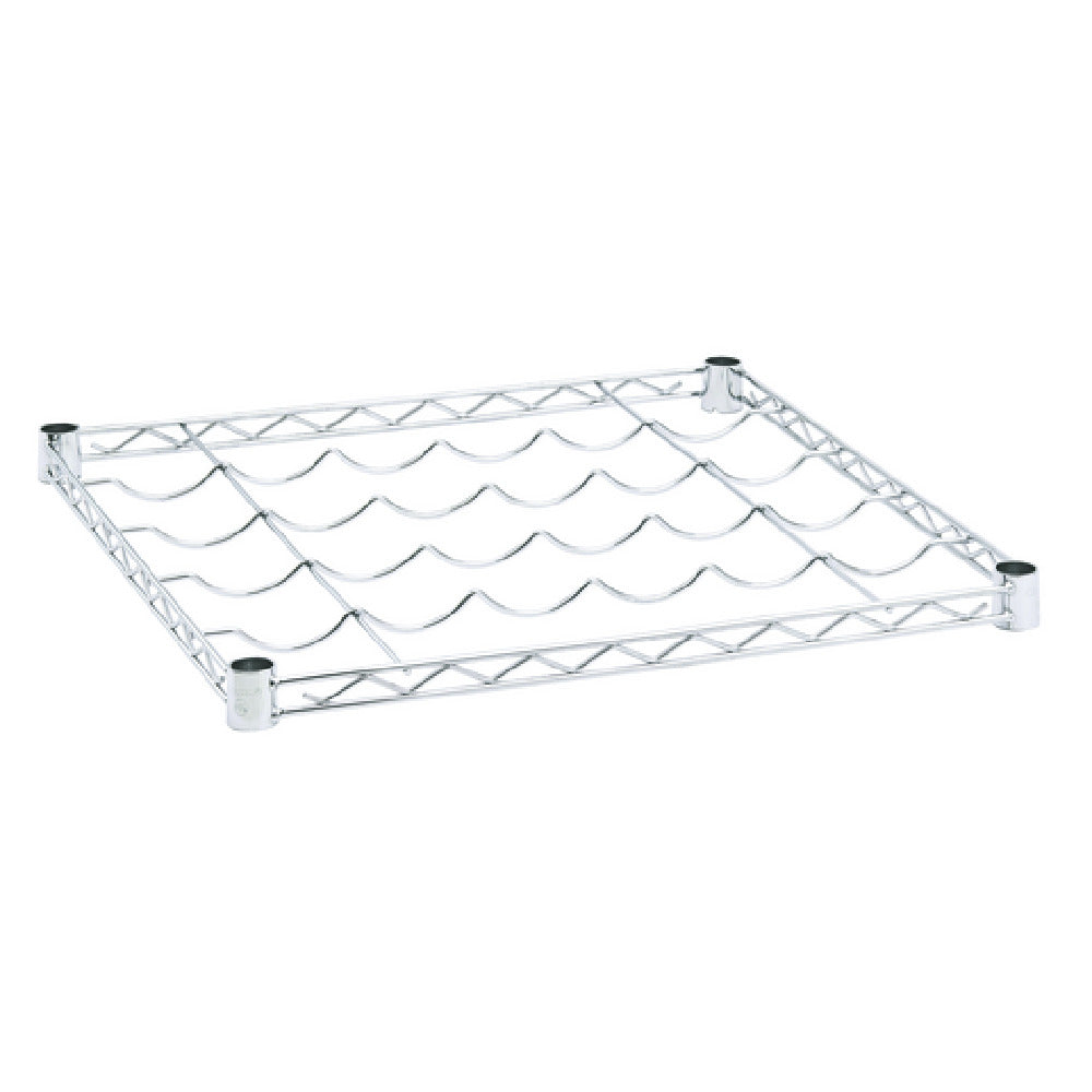 Hubert 168441 - Kratos Wire Wine Shelf, 24"W X 24"D, (10) Bottle