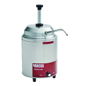 Hubert 29M-009 - Kratos® Commercial Round Hot Topping Warmer And Dispenser, 7.5"W X 13.25"D X 15.5"H