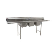 Eagle 412-16-3-24L-X 412 Series Sink Three Compartment 80-3/8"W X 27-1/2"D