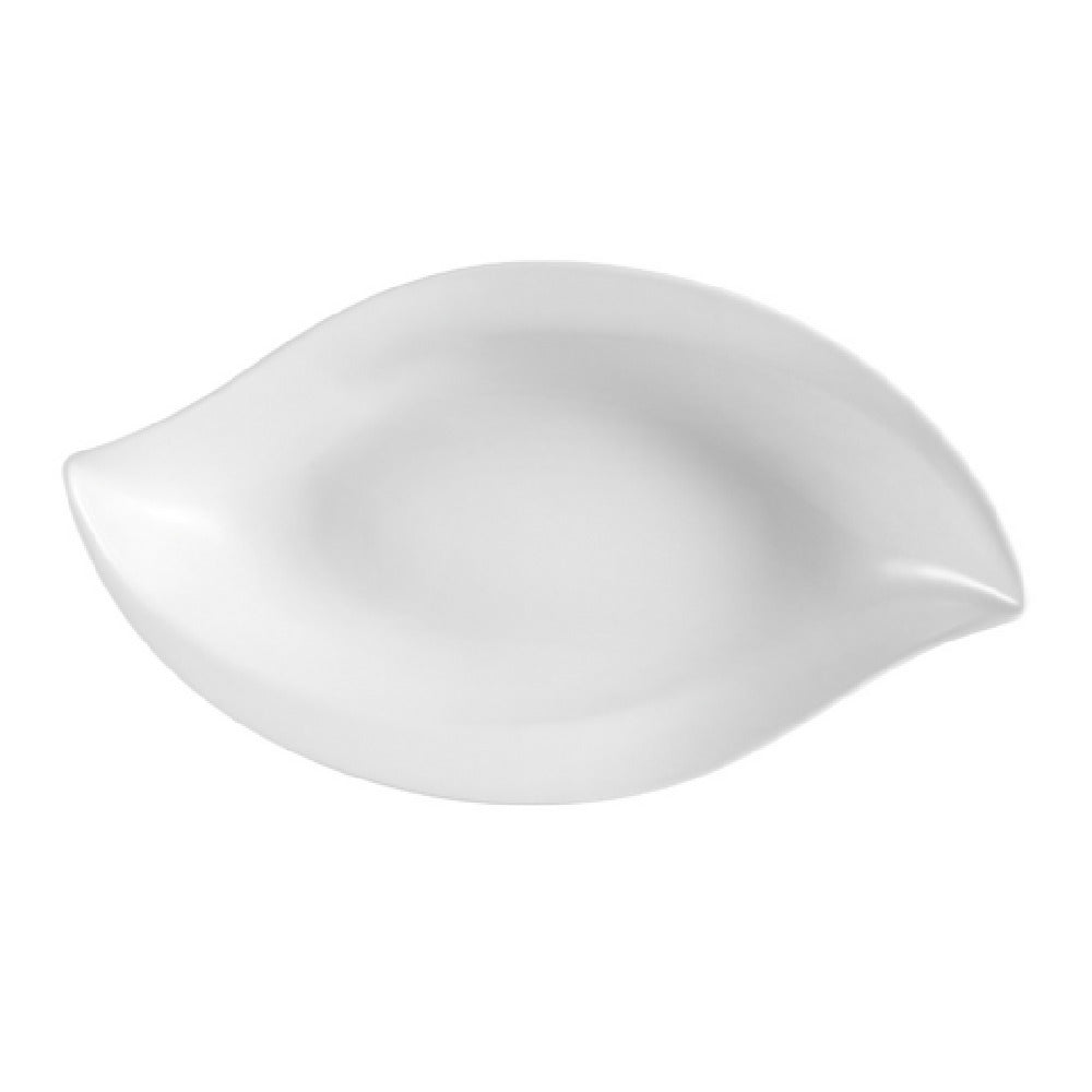 CAC China COL-W61 COL Wavy Bowl 48 Oz. 16-1/2"L X 10"W X 2-5/8"H