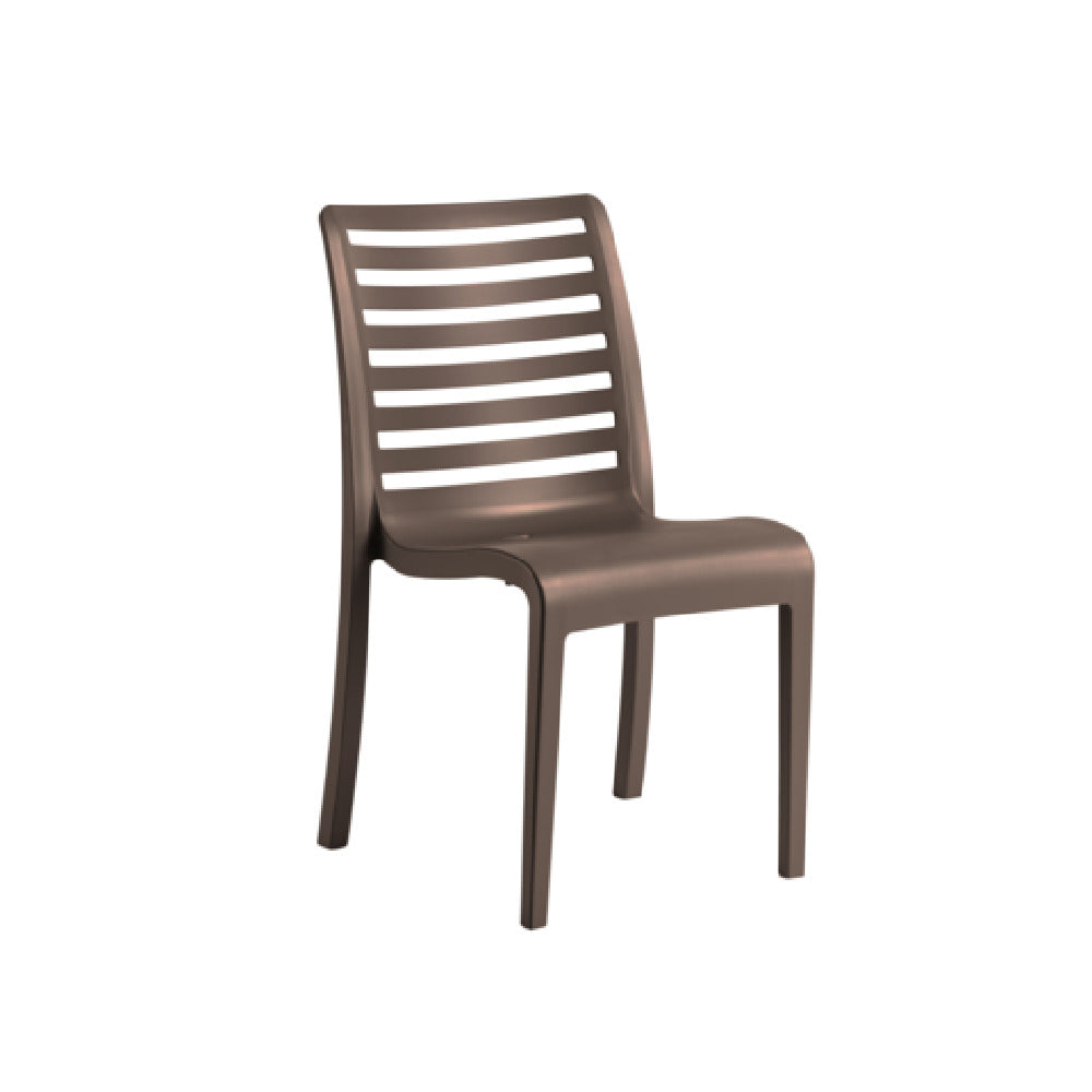 Grosfillex UT944037 Astoria Stacking Sidechair 20.9"W X 23.4"D X 34.7"H Technopolymer With Air Molding Technology