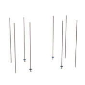 Metro BTEK4 QwikTRAK™ High Density Storage System Stationary End Unit Kit Metroseal Gray Epoxy-coated Corrosion-resistant Finish With Microban® Antimicrobial Protection