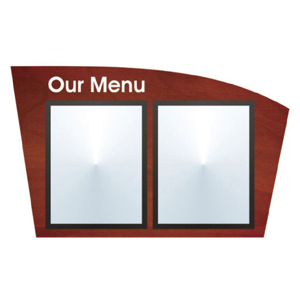 Hubert 85473 - Menu Board, 2-pocket, Wall-mount