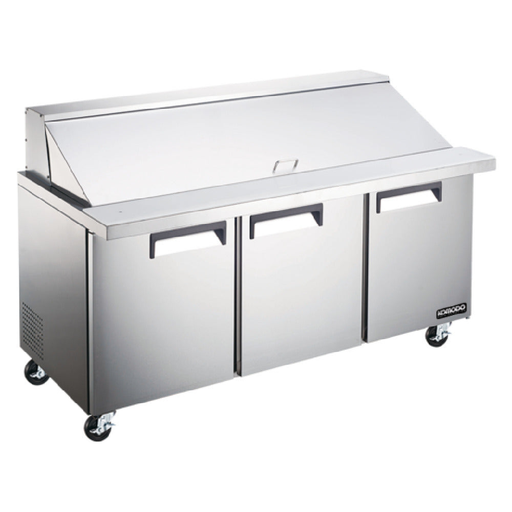 Bison KST7230 Komodo Refrigerated Mega Top Sandwich Prep Three-section