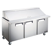 Bison KST7230 Komodo Refrigerated Mega Top Sandwich Prep Three-section