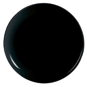 Arc Cardinal P1139 Arcoroc Evolutions Black Pizza Plate (D:12.5'') Fluorosilicate Opal Glass
