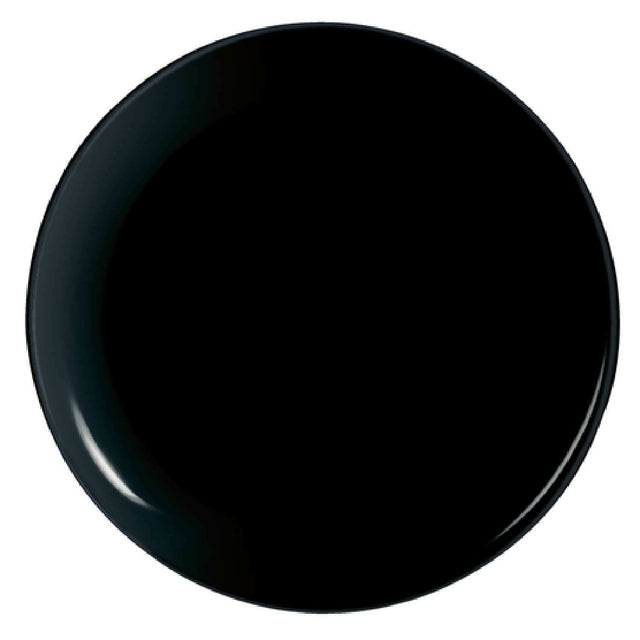 Arc Cardinal P1139 Arcoroc Evolutions Black Pizza Plate (D:12.5'') Fluorosilicate Opal Glass