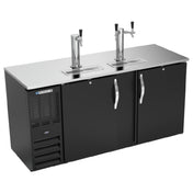 Beverage Air DDN68HC-B - Draft Beer Cooler, 68"W X 26-3/8"D X 49-5/16"H, 21.984 Cu. Ft.