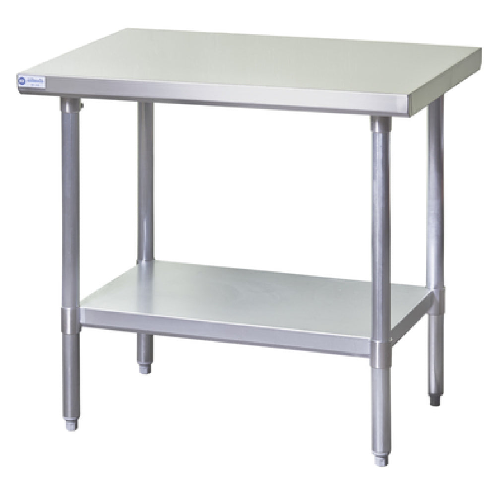 Blue Air EW3018 - Work Table, 18"W X 30"D X 34"H, 430 Stainless Steel Top