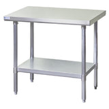 Blue Air EW3018 - Work Table, 18"W X 30"D X 34"H, 430 Stainless Steel Top