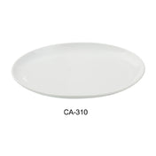 Yanco CA-310 Cambria Serving Platter 6-3/4"W X 10"D X 1"H Porcelain With Aluminum