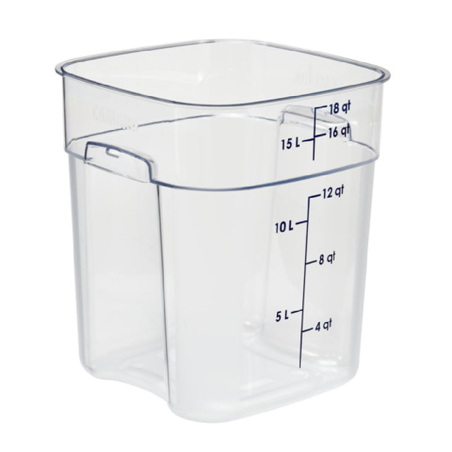 Cambro 18SFSPROCW135 CamSquare® FreshPro Food Container 18 Qt. 11.4"L X 11.4"W X 12.98"H