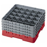 Cambro 25S800163 Camrack® Glass Rack With (4) Soft Gray Extenders Full Size