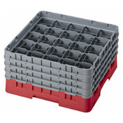 Cambro 25S800163 Camrack® Glass Rack With (4) Soft Gray Extenders Full Size