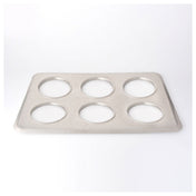 Omcan 46367 (46367) Adapter Plates Inset Hole Size: 4-3/4" Dia. Fits (6) 2-1/2 Quart Steam Table Inset Pans