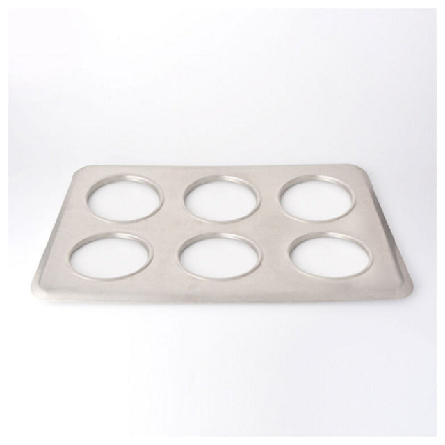 Omcan 46367 (46367) Adapter Plates Inset Hole Size: 4-3/4" Dia. Fits (6) 2-1/2 Quart Steam Table Inset Pans