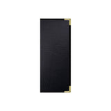 Risch SEV-2V 4.25X11 Seville Hardback Antibacterial/antimicrobial Faux-leather Menu Cover (specify Color)