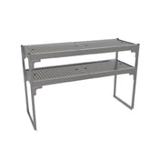 Glastender DOS/SS-42 Double Overshelf 42"W X 15"D X 27"H Removable Perforated Inserts