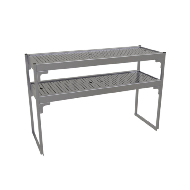 Glastender DOS/SS-42 Double Overshelf 42"W X 15"D X 27"H Removable Perforated Inserts