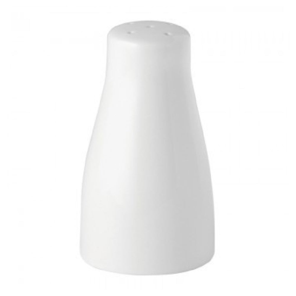 Tableware Solutions USA PWE12002 Pepper Shaker Microwave & Dishwasher Safe Pure White (limited 3 Year Edge Chipping Warranty)