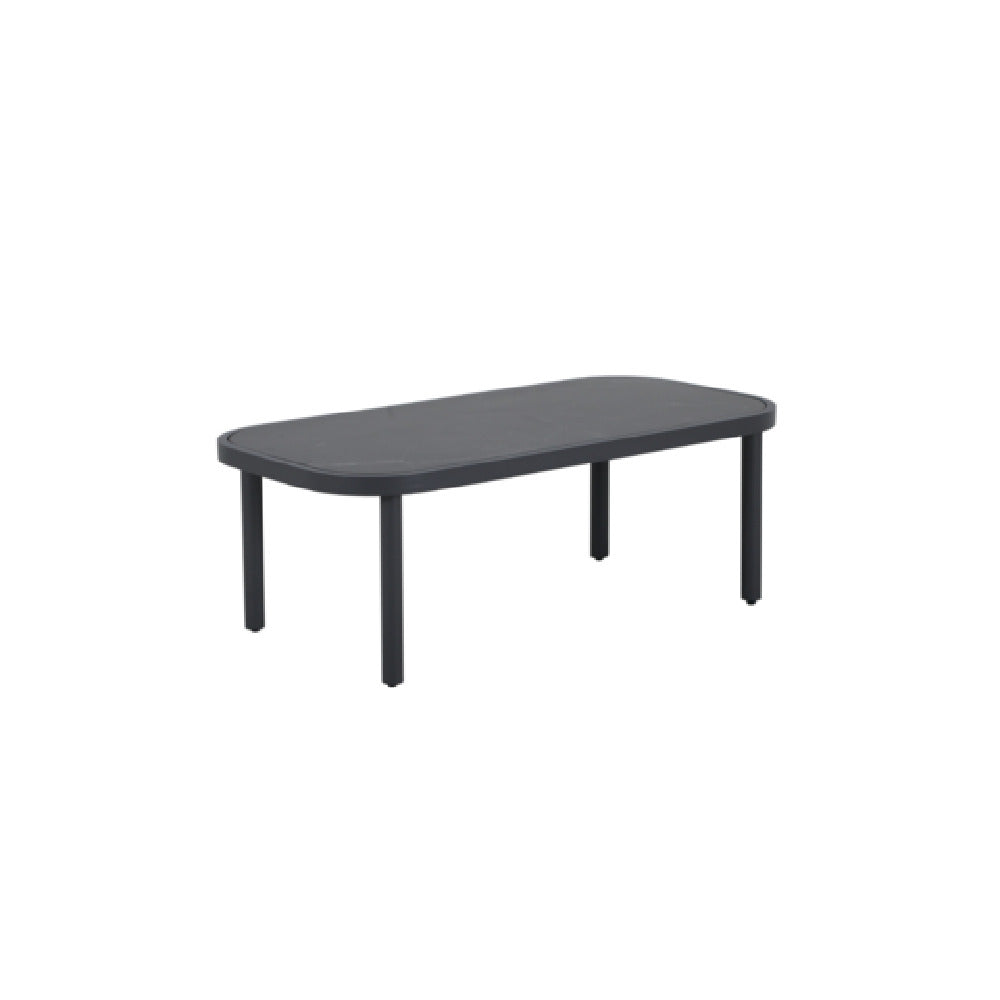 Plantation Prestige Commercial Furniture 8832447-0155 Coronado Coffee Table 24" X 47" With Sintered Stone Top