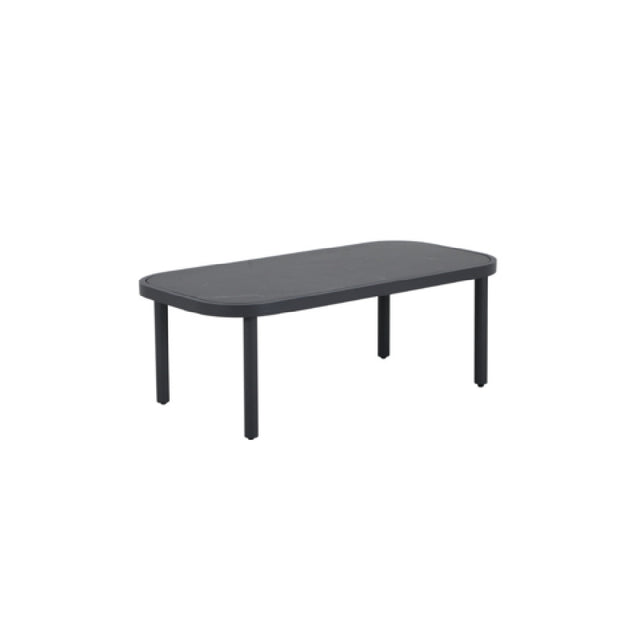 Plantation Prestige Commercial Furniture 8832447-0155 Coronado Coffee Table 24" X 47" With Sintered Stone Top