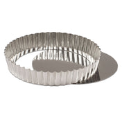 JB Prince M186 200 Tart Mold 8" Dia. Round
