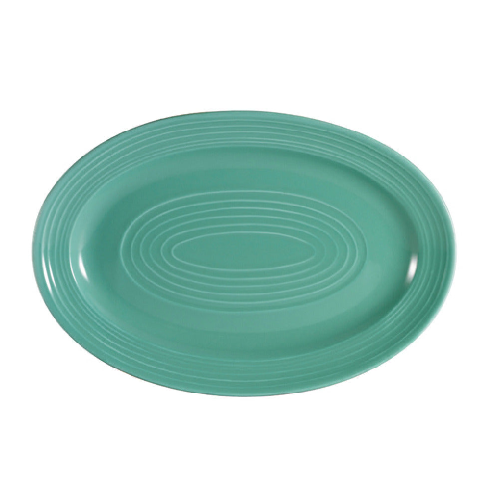 CAC China TG-34-G Tango Platter 9-5/8"L X 6-1/2"W X 1"H Oval