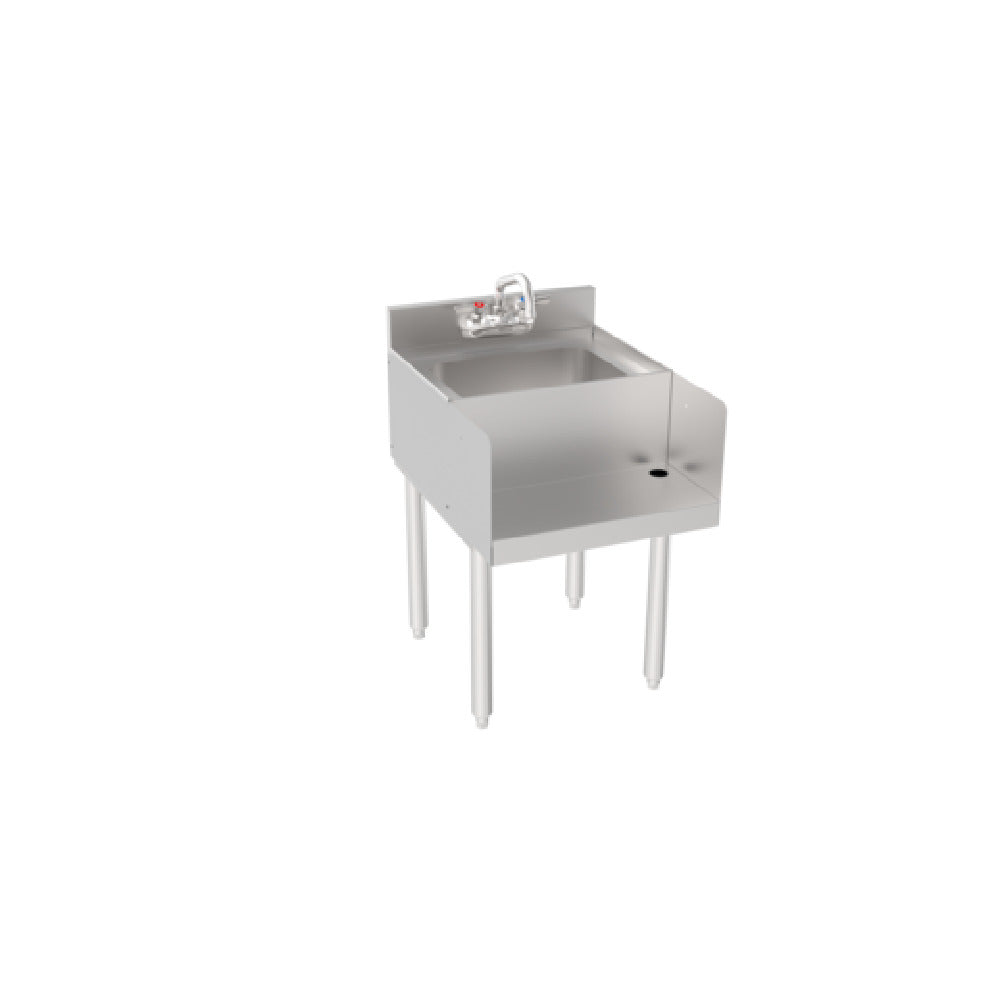 Krowne 18-18BD Silver Series Blender Dump Sink 18" W X 22.5" D 12"D X 14"W X 7"H Bowl Size